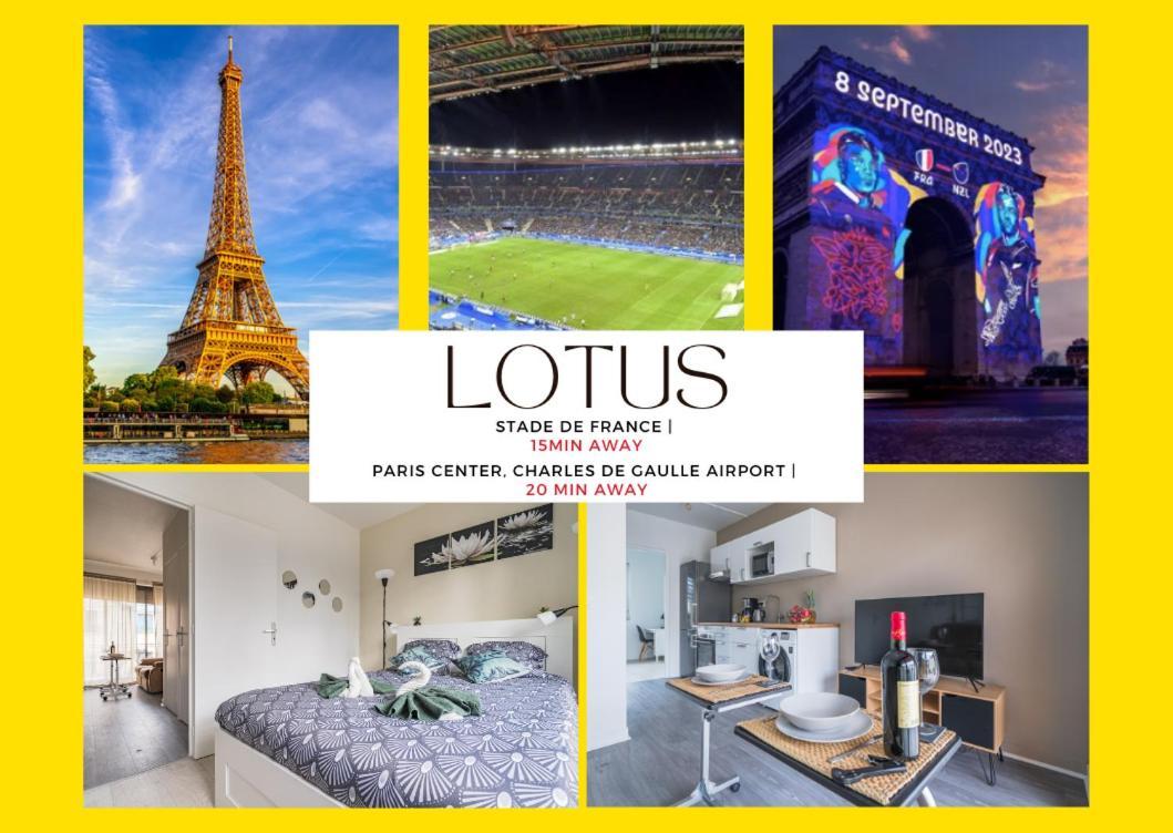 Le Lotus - Self Checkin - 20Min From Paris - Free Parking Around Apartment Drancy Bagian luar foto